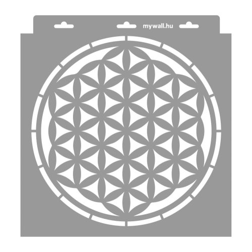 Flower of life 01 3D stencil - 31x35 cm