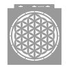 Flower of life 01 3D stencil - 38x42 cm