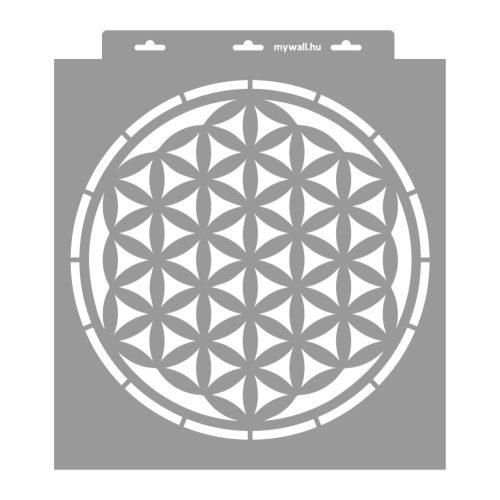 Flower of life 01 3D stencil - 38x42 cm