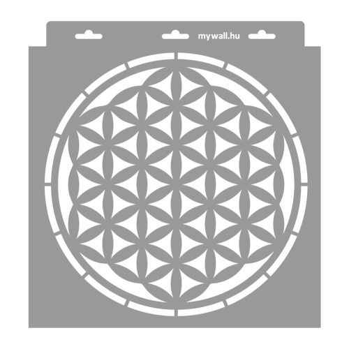 Flower of life 01 3D stencil - 28x29 cm