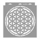 Flower of life 01 3D stencil - 28x29 cm