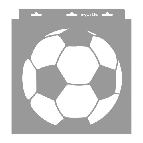 Football 3D stencil - 31x35 cm