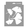 Ginkgo painting stencil - 18x23 cm