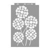 Hagymavirág stencil - 3D - 38x60 cm maxi 1