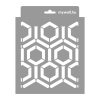 Hexagon 04 3D stencil - 18x23 cm