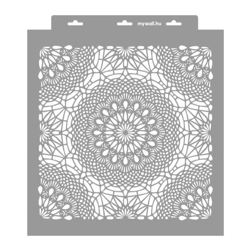 Crochet lace 06 3D stencil - 38x42 cm