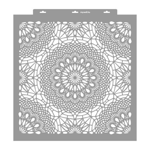 Crochet lace 06 3D stencil - 59x63 cm