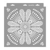 Indian mandala painting stencil - 31x35 cm