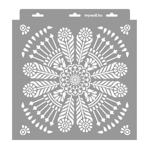 Indian mandala 3D stencil - 31x35 cm