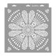 Indian mandala painting stencil - 31x35 cm