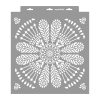 Indian mandala painting stencil - 38x42 cm