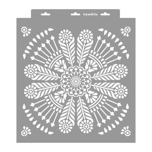 Indian mandala painting stencil - 38x42 cm