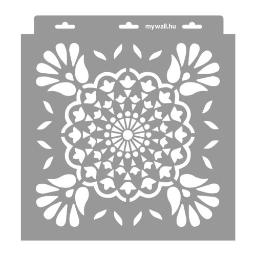 Indian mandala painting stencil - 28x29 cm