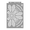 Indián mandala stencil - 3D - 38x60 cm maxi