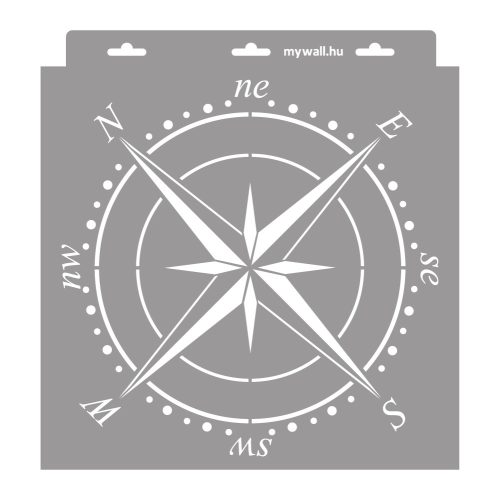 Compass painting stencil - 31x35 cm