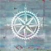 Compass painting stencil - 18x23 cm