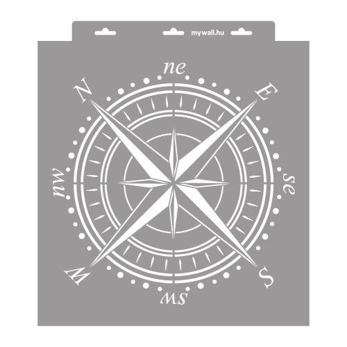 Compass painting stencil - 38x42 cm 1