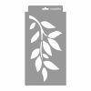 Leafy branches painting stencil - 18x35 cm