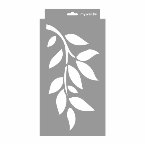 Leafy branches 3D stencil - 18x35 cm