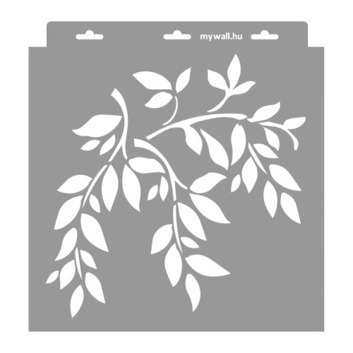 Leafy branches painting stencil - 31x35 cm