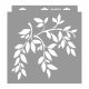 Leafy branches painting stencil - 31x35 cm