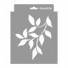 Leafy branches painting stencil - 18x23 cm