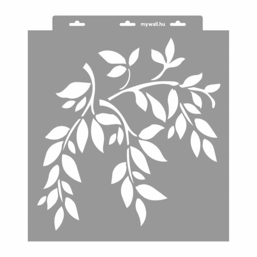 Leafy branches 3D stencil - 38x42 cm