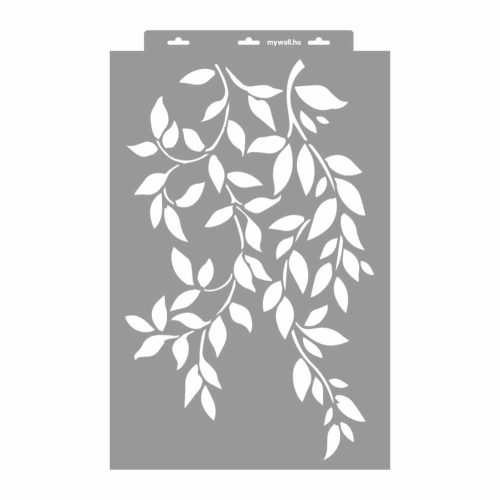 Leafy branches 3D stencil - 38x60 cm 1
