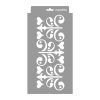 Wrought iron rosette 3D stencil - 18x35 cm 2