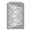 Wrought iron rosette 3D stencil - 38x60 cm 2