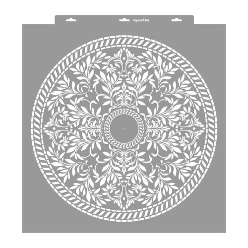 Leaf mandala painting stencil - 59x63 cm