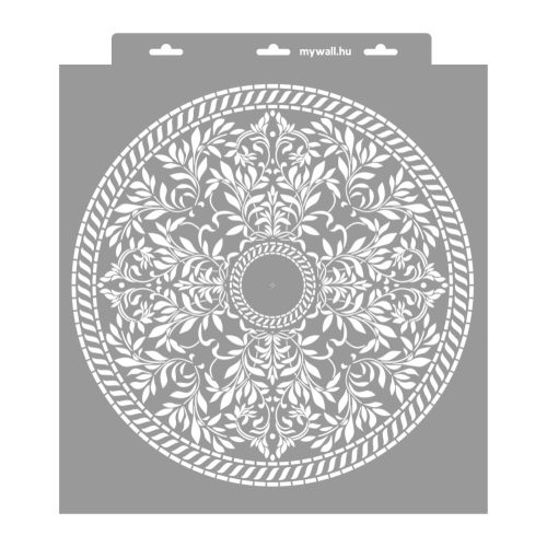 Leaf mandala painting stencil - 38x42 cm