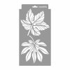 Mix of leaves painting stencil - 18x35 cm