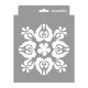 Hungarian pattern 02 3D stencil - 18x23 cm