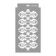 Hungarian pattern 02 3D stencil - 18x35 cm