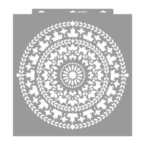 Mandala 12 3D stencil - 59x63 cm