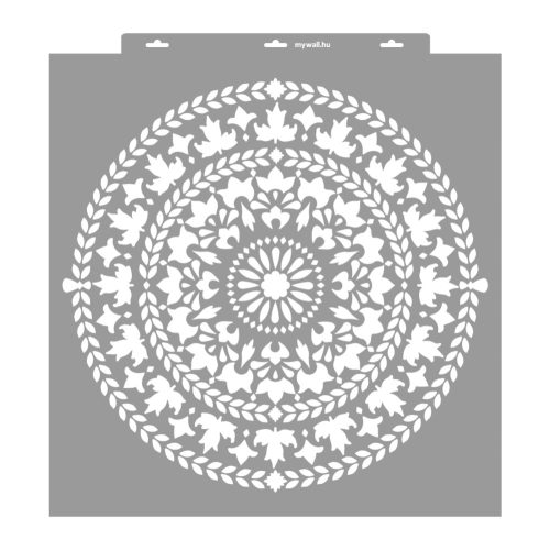 Mandala 12 stencil - 3D - 59x63 cm extra