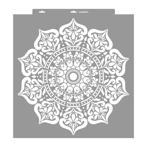 Mandala 14 stencil - 3D - 59x63 cm extra 2