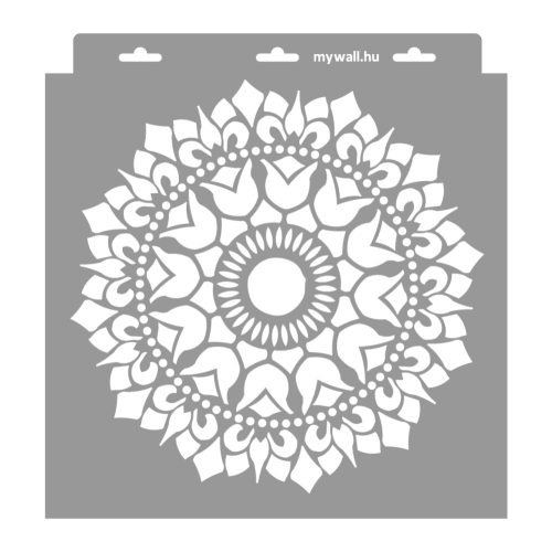 Mandala 14 painting stencil - 28x29 cm