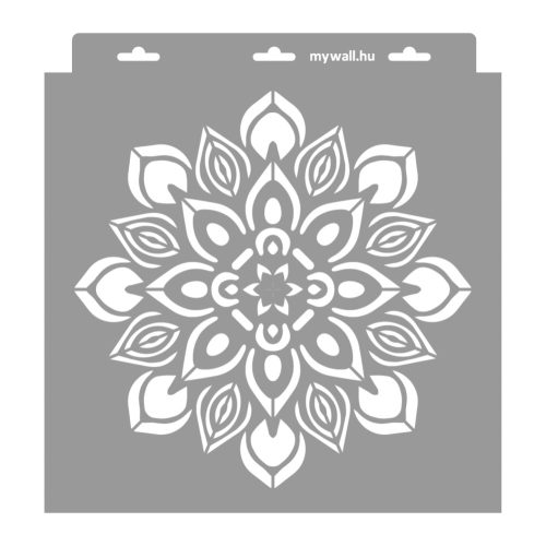 Mandala 01 stencil - 3D - 31x35 cm közepes