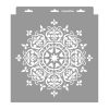 Mandala 04 stencil - 3D - 31x35 cm közepes