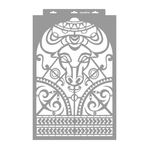 Maori 04 stencil - 3D - 38x60 cm maxi