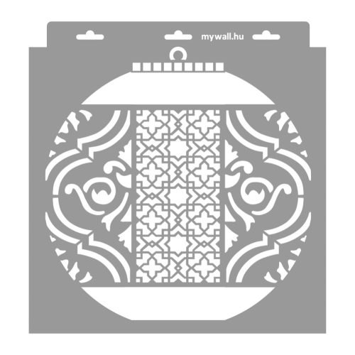 Moroccan lanterns 3D stencil - 31x35 cm