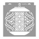 Moroccan lanterns 3D stencil - 31x35 cm