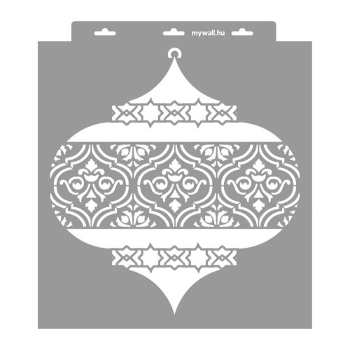 Moroccan lanterns painting stencil - 38x42 cm