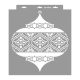 Moroccan lanterns 3D stencil - 38x42 cm