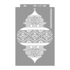 Marokkói lámpások stencil - 3D - 38x60 cm maxi 1