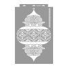 Moroccan lanterns 3D stencil - 38x60 cm 1