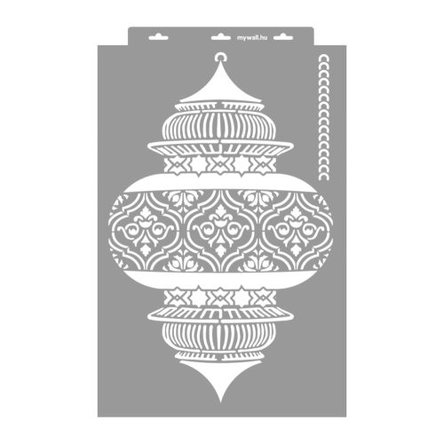 Moroccan lanterns 3D stencil - 38x60 cm 1