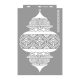 Moroccan lanterns 3D stencil - 38x60 cm 1